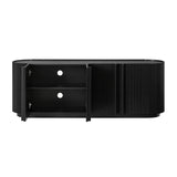 Fluted Tambour-Style Door TV Stand | OROA