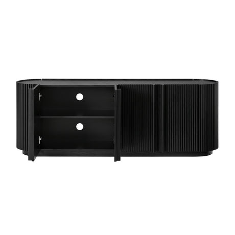 Fluted Tambour-Style Door TV Stand | OROA