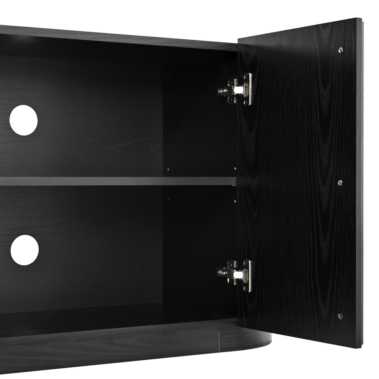 Modern European furniture - Fluted Tambour-Style Door TV Stand - www.oroa.com
