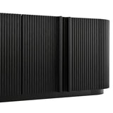Fluted Tambour-Style Door TV Stand | OROA