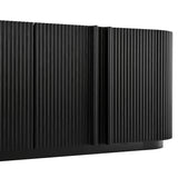 Modern European furniture - Fluted Tambour-Style Door TV Stand - www.oroa.com