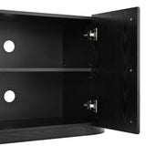 Fluted Tambour-Style Door TV Stand | OROA