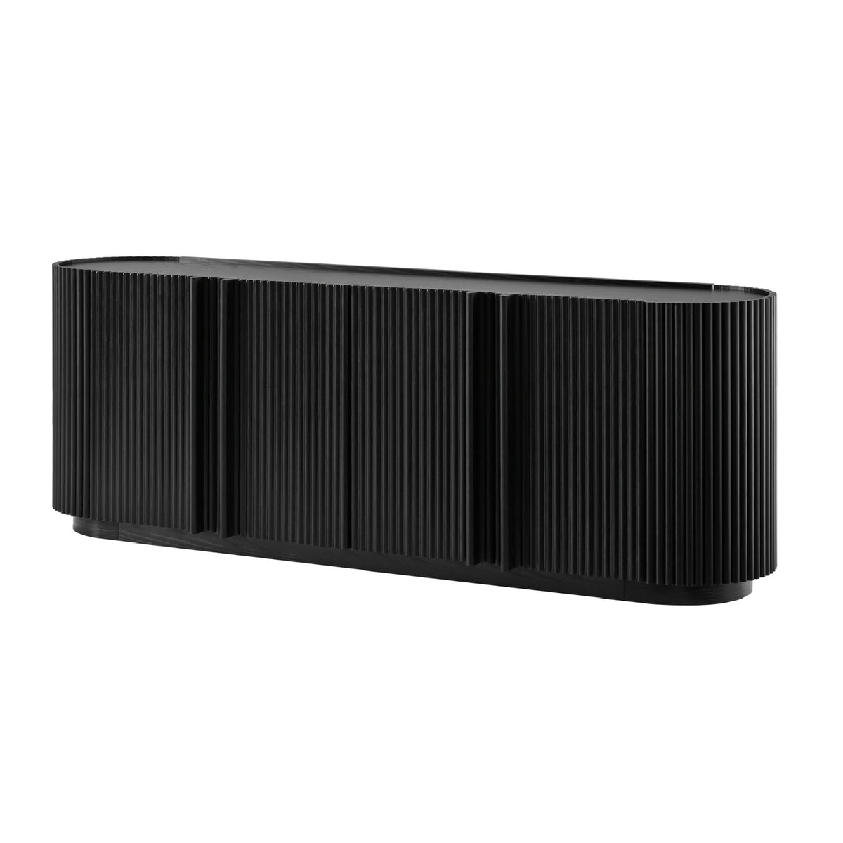 Fluted Tambour-Style Door TV Stand | OROA