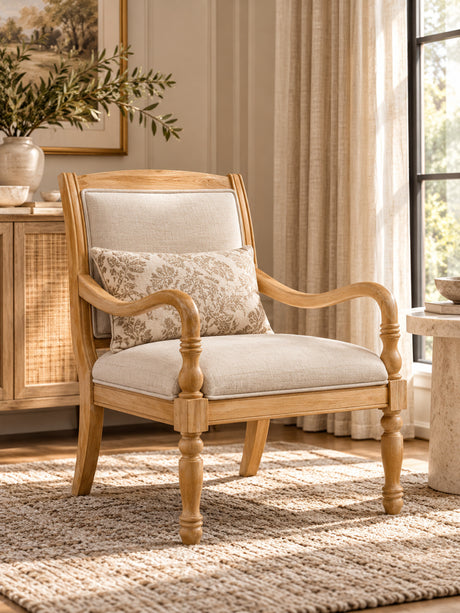 Modern European furniture - Vintage Upholstered Accent Chair - www.oroa.com