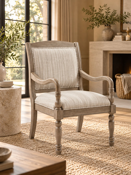 Modern European furniture - Gray Vintage Upholstered Armchair - www.oroa.com