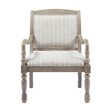 Modern European furniture - Gray Vintage Upholstered Armchair - www.oroa.com
