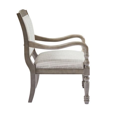 Modern European furniture - Gray Vintage Upholstered Armchair - www.oroa.com
