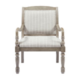 Modern European furniture - Gray Vintage Upholstered Armchair - www.oroa.com