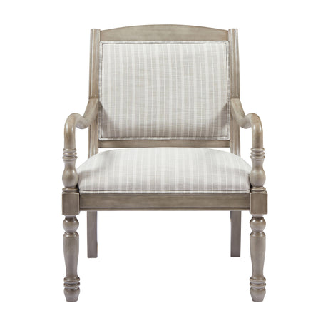 Modern European furniture - Gray Vintage Upholstered Armchair - www.oroa.com