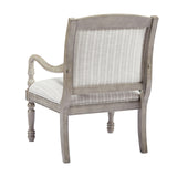 Modern European furniture - Gray Vintage Upholstered Armchair - www.oroa.com