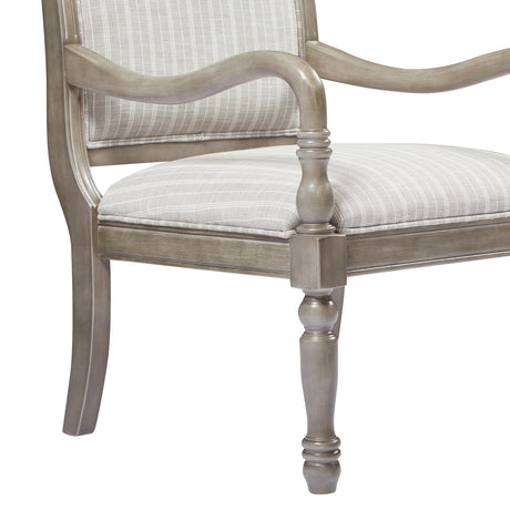 Modern European furniture - Gray Vintage Upholstered Armchair - www.oroa.com