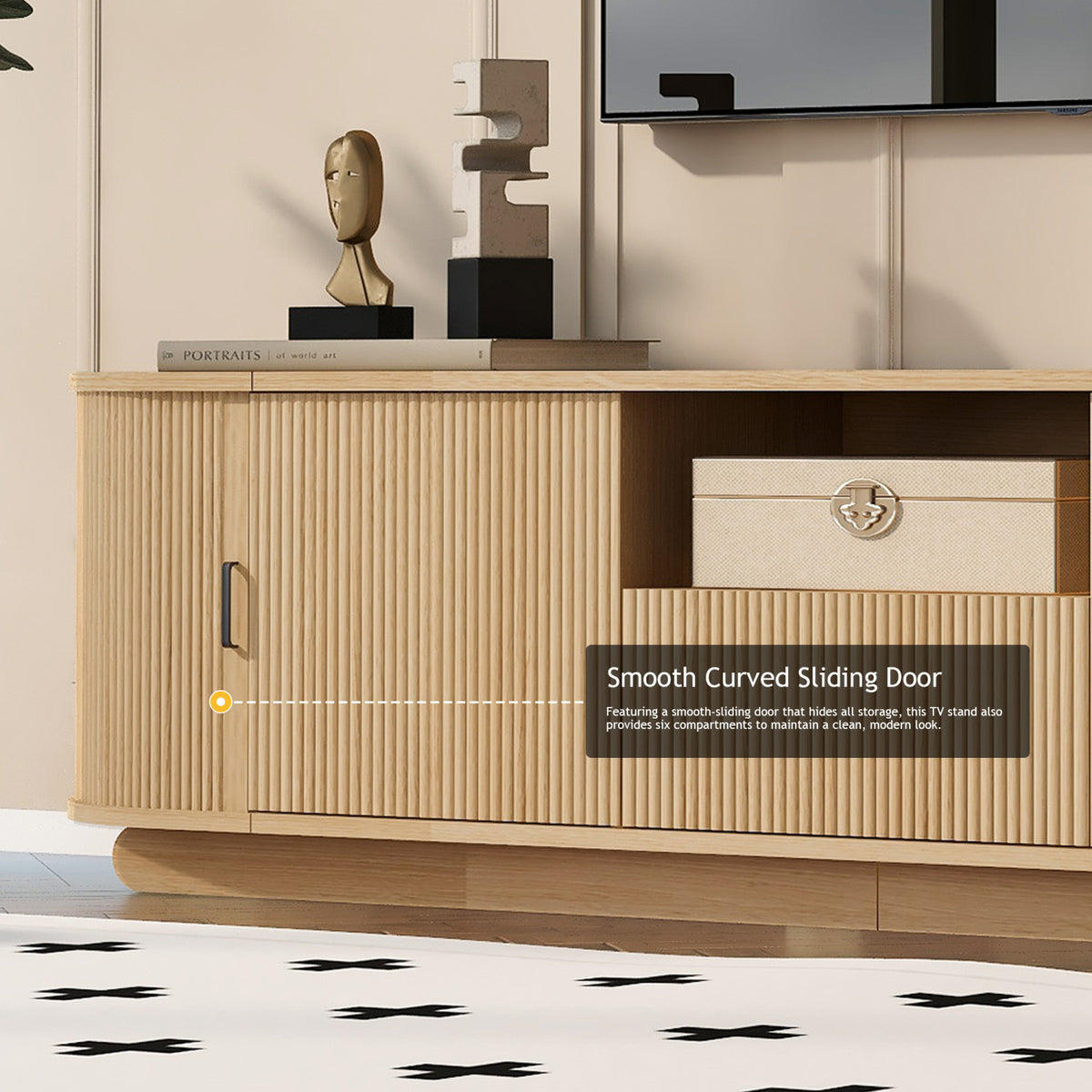 Modern European furniture - U-Can Oak Wood TV Stand - www.oroa.com