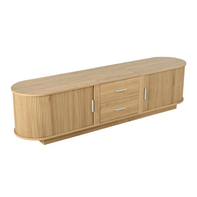Modern European furniture - Modern TV Stand with Drawers and Hidden Sliding Storage - www.oroa.com