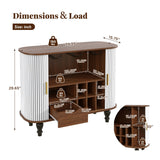Modern White Bar Cabinet  | OROA