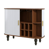 Modern White Bar Cabinet  | OROA