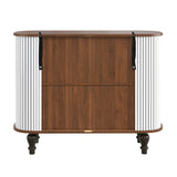 Modern White Bar Cabinet  | OROA
