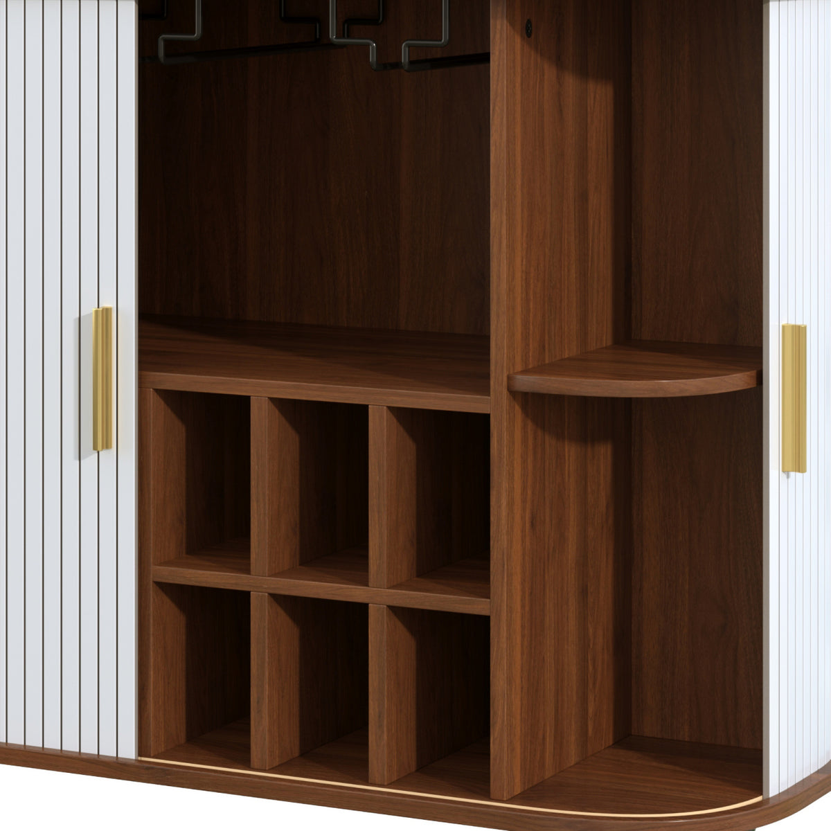 Modern White Bar Cabinet  | OROA