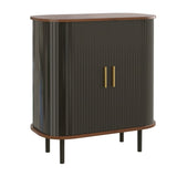 Black Wine Bar Cabinet | OROA