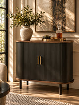 Black Wine Bar Cabinet | OROA