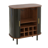Black Wine Bar Cabinet | OROA