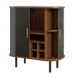 Black Wine Bar Cabinet | OROA