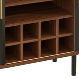 Black Wine Bar Cabinet | OROA