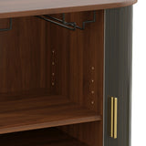 Black Wine Bar Cabinet | OROA