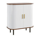 Fluted Wine Bar Cabinet | OROA