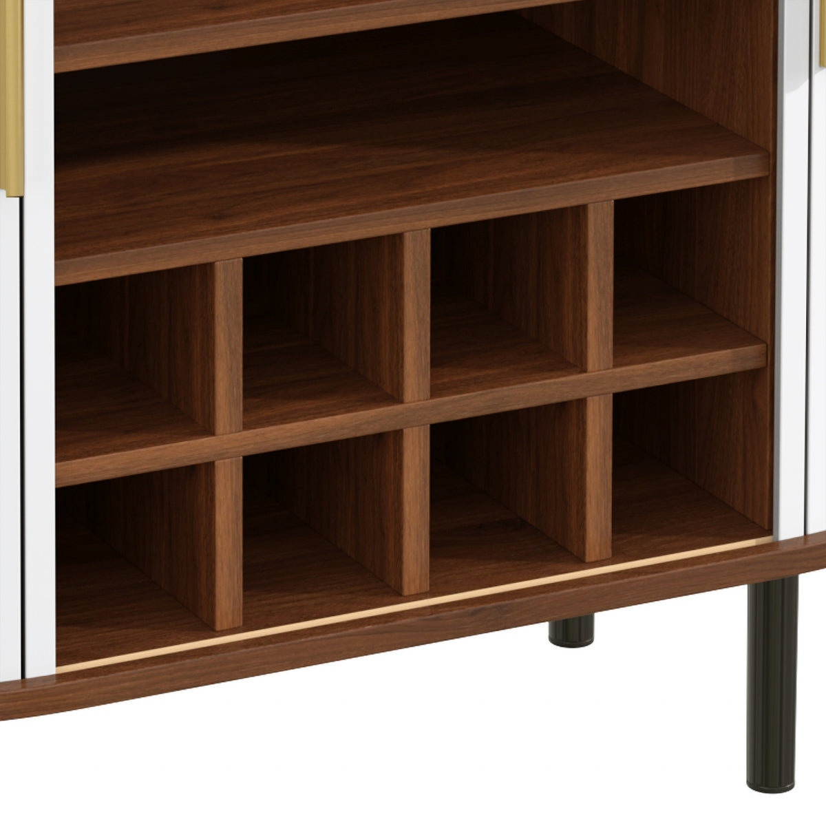 Fluted Wine Bar Cabinet | OROA