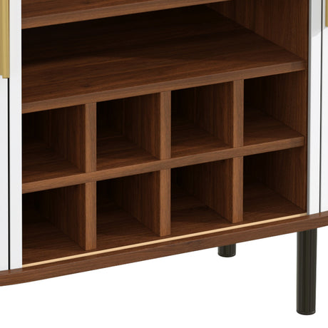 Fluted Wine Bar Cabinet | OROA