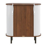 Fluted Wine Bar Cabinet | OROA