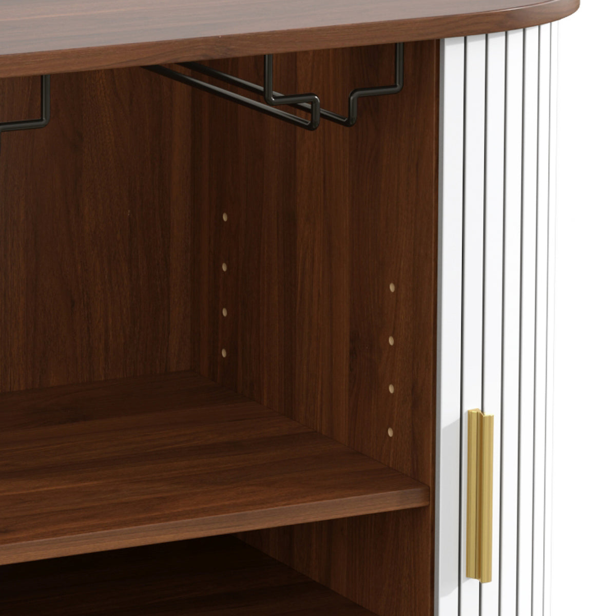 Fluted Wine Bar Cabinet | OROA
