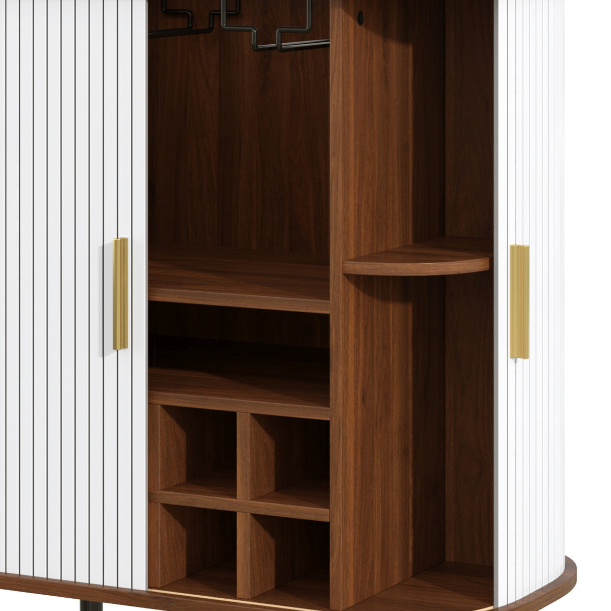 Fluted Wine Bar Cabinet | OROA