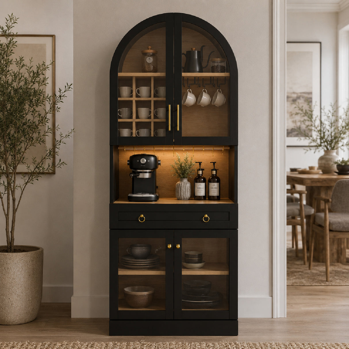 Mid-Century Coffee Bar Cabinet | OROA