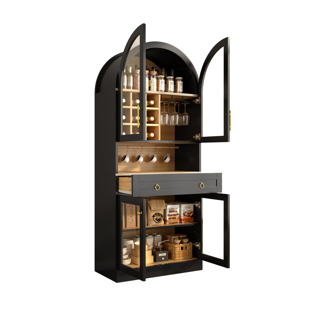 Mid-Century Coffee Bar Cabinet | OROA