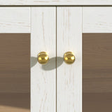 Modern European furniture - Mid-Century White Coffee Bar Cabinet - www.oroa.com