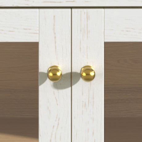 Modern European furniture - Mid-Century White Coffee Bar Cabinet - www.oroa.com