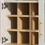 Modern European furniture - Mid-Century White Coffee Bar Cabinet - www.oroa.com