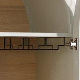 Modern European furniture - Mid-Century White Coffee Bar Cabinet - www.oroa.com
