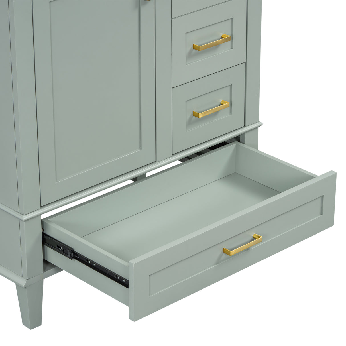 Modern European furniture - Modern Sage Green Bathroom Vanity Set with Sink - www.oroa.com