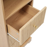 Modern European furniture - 67.7" Freestanding Bathroom Wood Cabinet - www.oroa.com