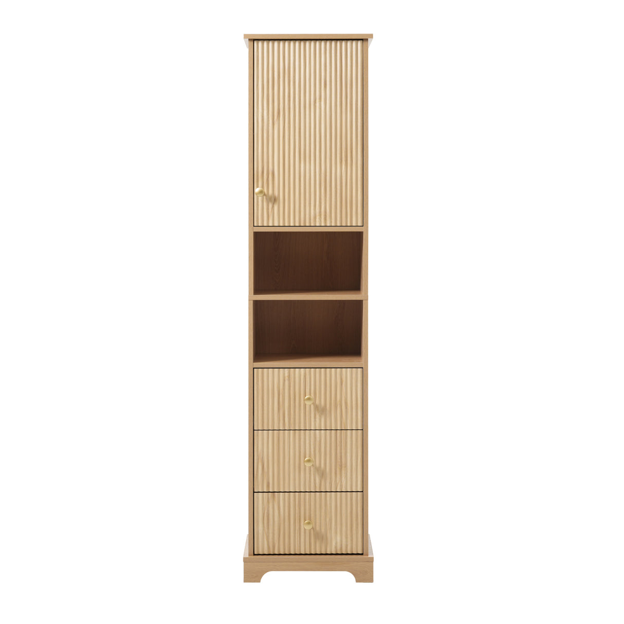 Modern European furniture - 67.7" Freestanding Bathroom Wood Cabinet - www.oroa.com