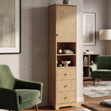 Modern European furniture - 67.7" Freestanding Bathroom Wood Cabinet - www.oroa.com