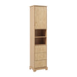 Modern European furniture - 67.7" Freestanding Bathroom Wood Cabinet - www.oroa.com
