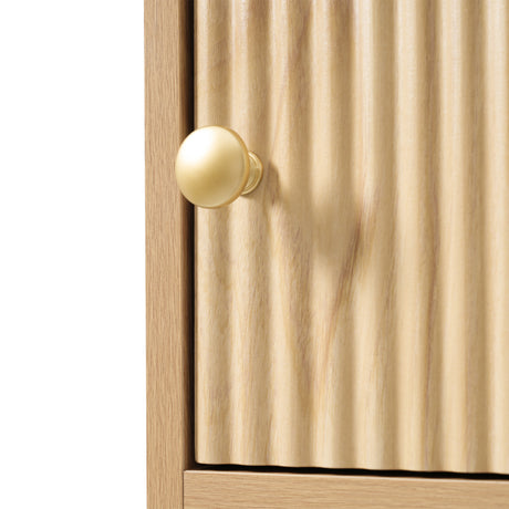 Modern European furniture - 67.7" Freestanding Bathroom Wood Cabinet - www.oroa.com