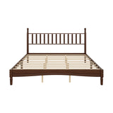 Modern European furniture - Walnut King Size Wood Bed - www.oroa.com
