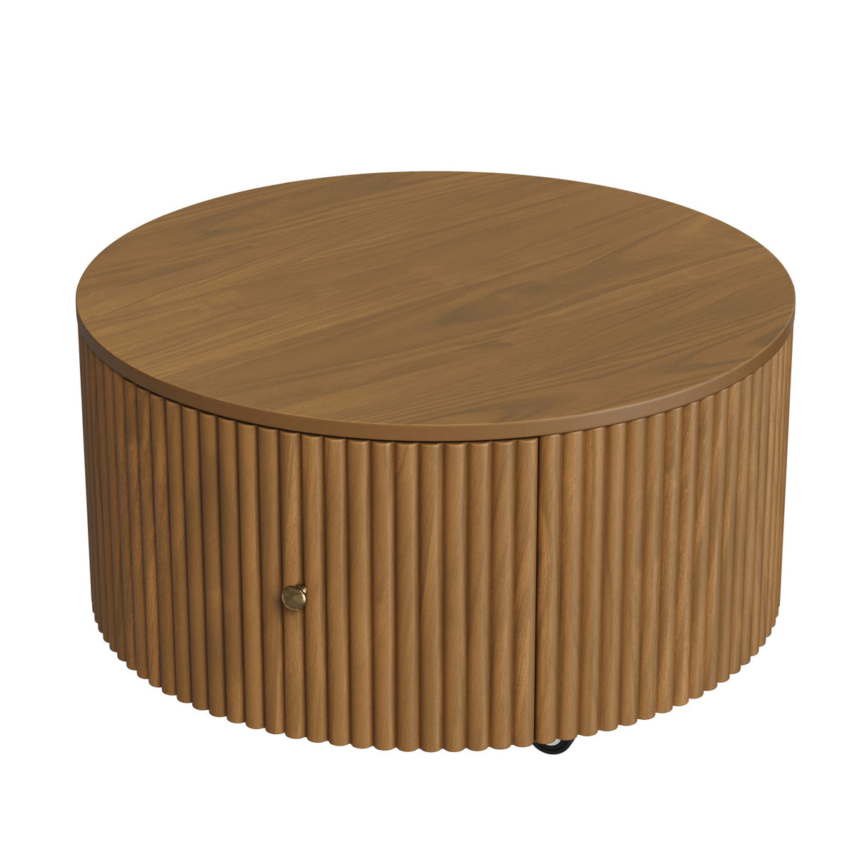 Modern European furniture - Round Fluted Drum Coffee Table -www.oroa.com