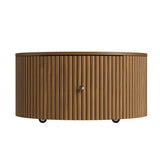 Modern European furniture - Round Fluted Drum Coffee Table -www.oroa.com