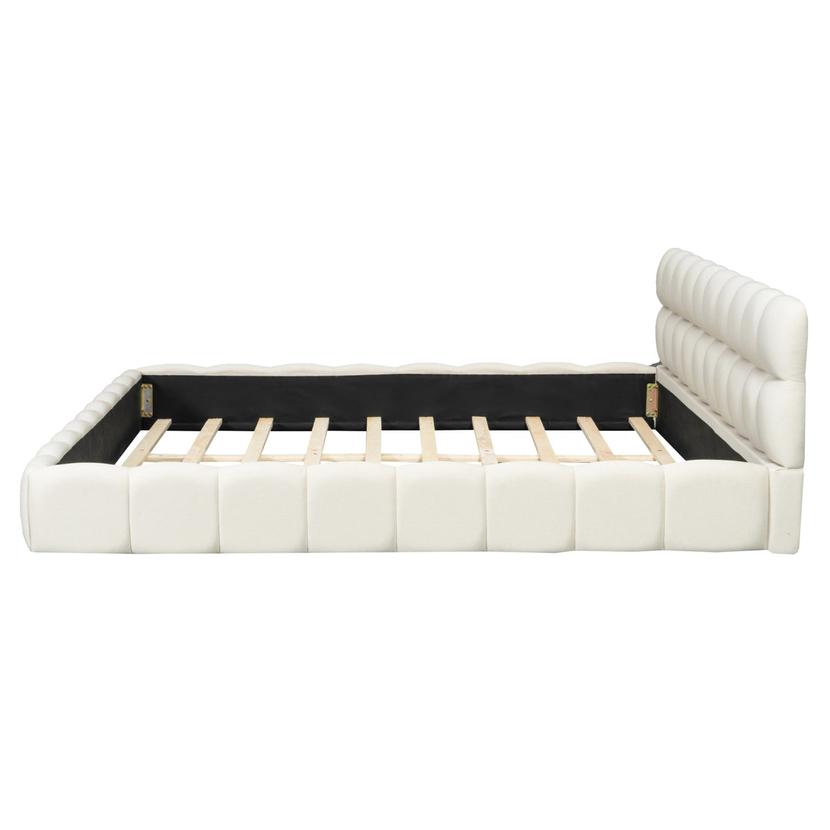 White Upholstered King Bed | OROA