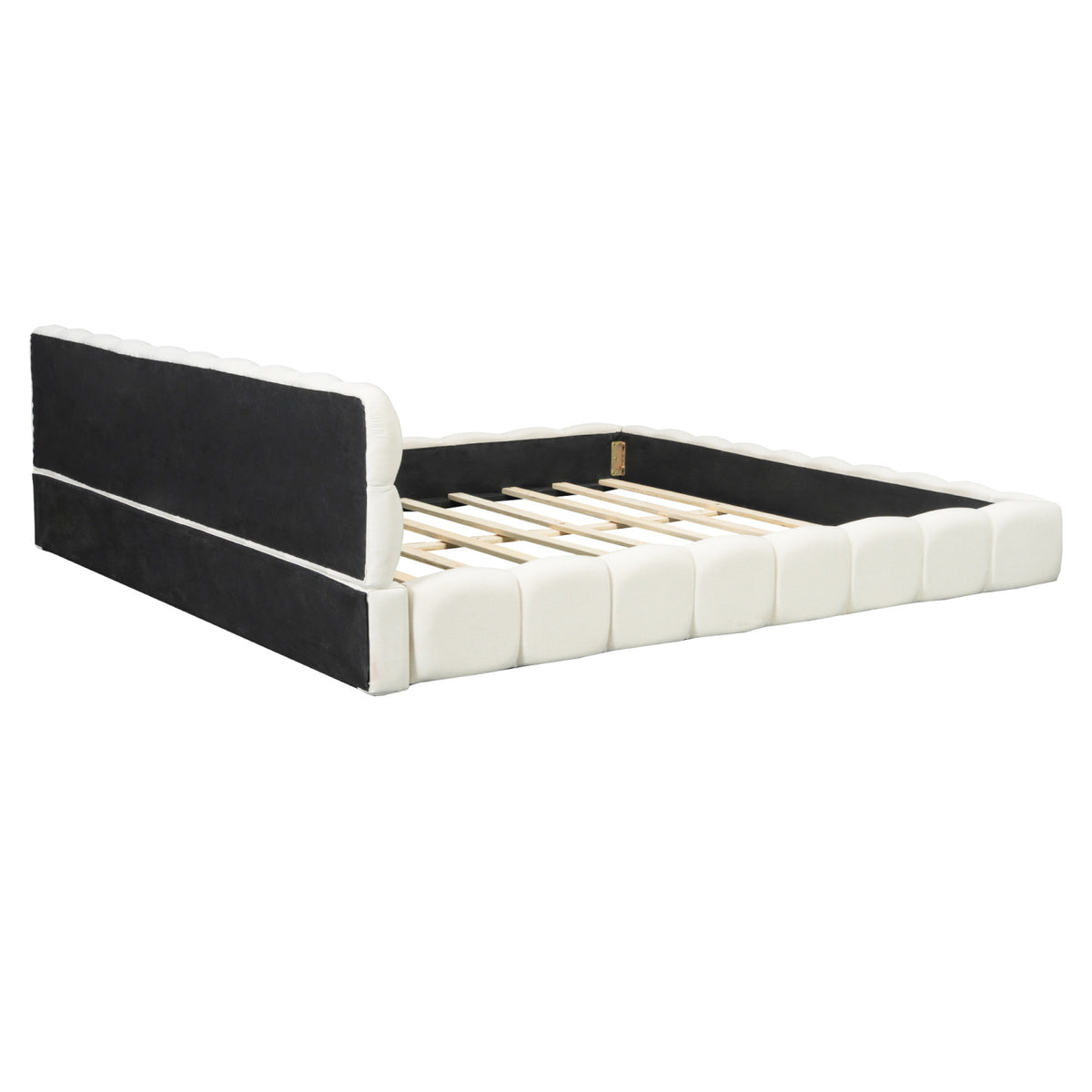 White Upholstered King Bed | OROA
